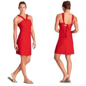 Athleta Red Kiki Swim Cover-up Swim Beach Dress I Size SP